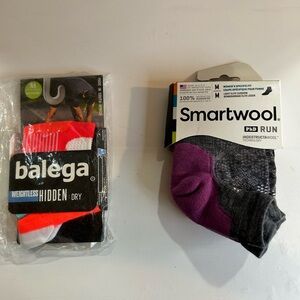 Smartwool L13503 Womens Grey/Pink Phd Run Light Elite Low Cut Socks Size M